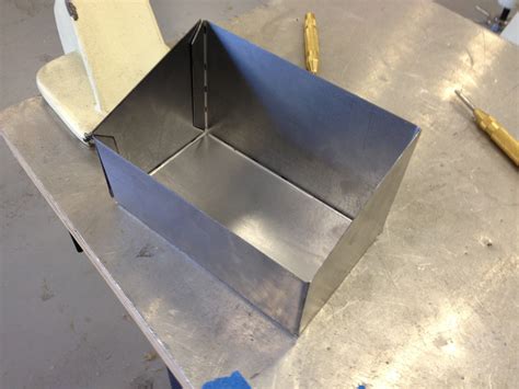 how to bend a box out of sheet metal|how to cut sheet metal box.